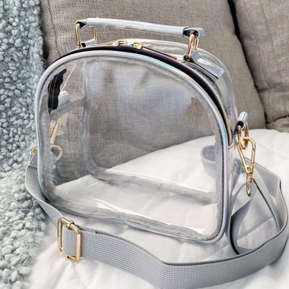 Handbags - Clear Jelly Shoulder / Crossbody Satchel Bag